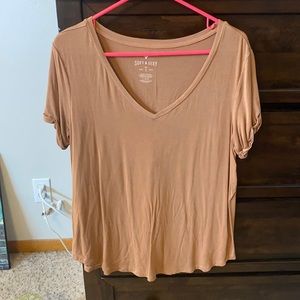 Copper v neck t shirt